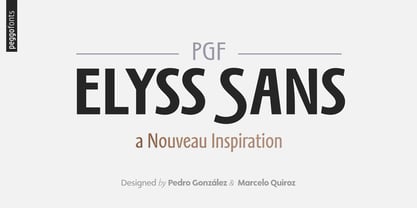 PGF Elyss Sans Font Poster 1