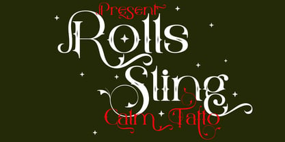 Rolls Sling Font Poster 1