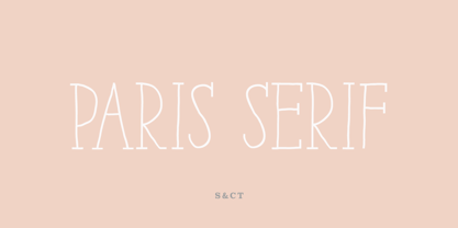 Paris Serif Font Poster 1