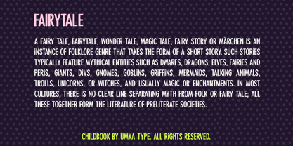 Childbook Font Poster 11