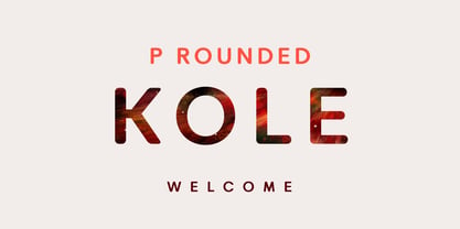 Kole P Rounded Font Poster 1