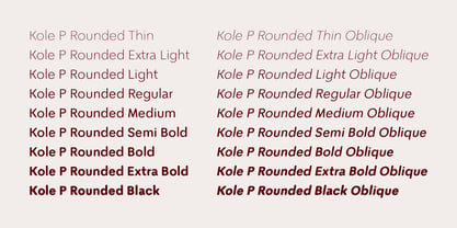 Kole P Rounded Fuente Póster 4