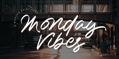 Monday Vibes Font Poster 1