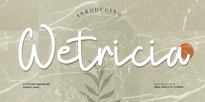 Wetricia Font Poster 1