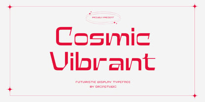 Cosmic Vibrant Font Poster 1