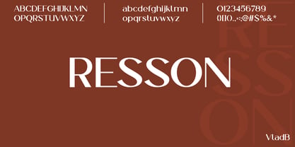 Resson Font Poster 2