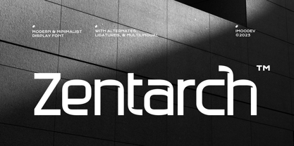 Zentarch Font Poster 1