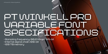 PT Winkell Pro Variable Font Poster 5