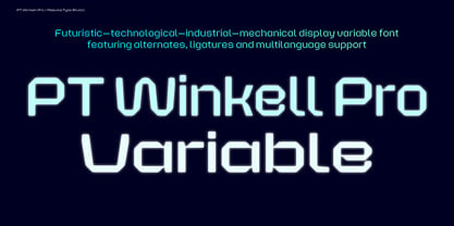 PT Winkell Pro Variable Font Poster 1