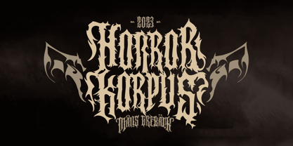 Horror Korpus Font Poster 7
