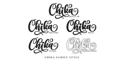 Chika Font Poster 2