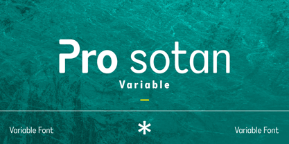 Pro Sotan Variable Font Poster 1