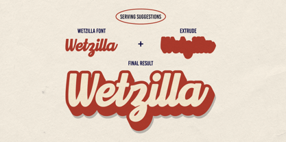 Wetzilla Font Poster 2