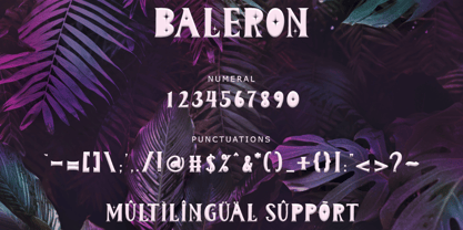 Baleron Font Poster 7