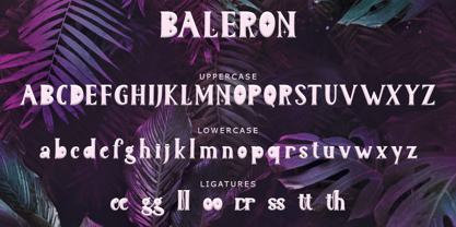 Baleron Font Poster 6