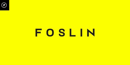 Foslin Font Poster 1