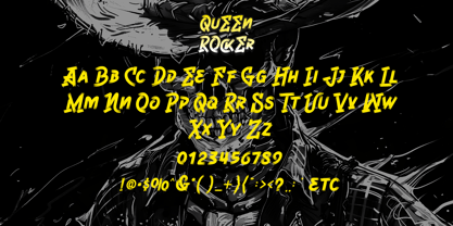 Queen Rocker Font Poster 6