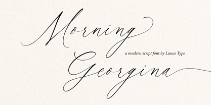 Morning Georgina Font Poster 1