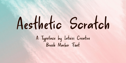 Aesthetic Scratch Font Poster 1