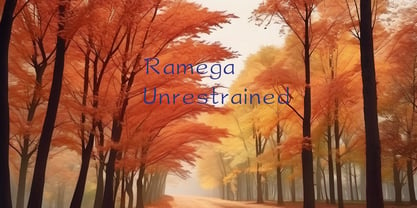 Ramega Unrestrained Font Poster 1