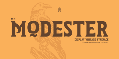 MN Modester Font Poster 1