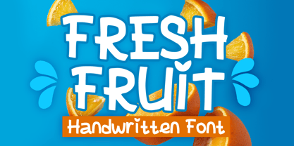 Fresh Fruit Font Poster 1