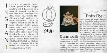 Quamoclit Font Poster 9