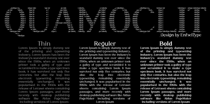 Quamoclit Font Poster 3