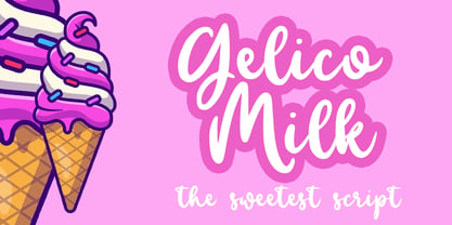 Gelico Milk Font Poster 1