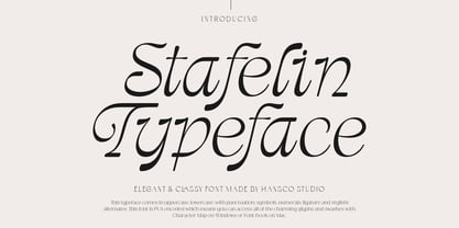 Stafelin Font Poster 1