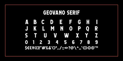 Geovano Font Poster 11
