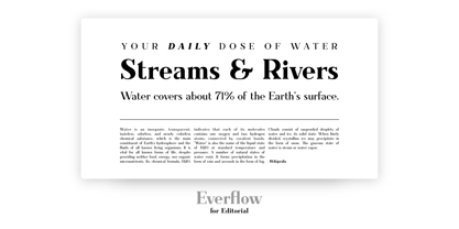 Everflow Font Poster 10