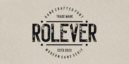 Rolever Texture Font Poster 5