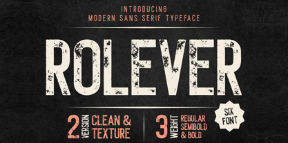 Rolever Texture Font Poster 1