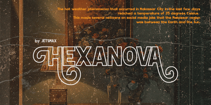 Hexanova Font Poster 4