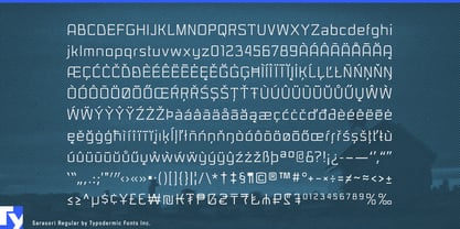 Sarasori Font Poster 7