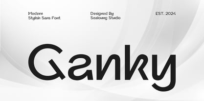 Ganky Font Poster 1