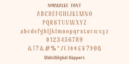 NORWALKE Font Poster 7