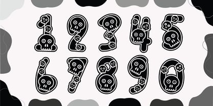 Skull Font Poster 5