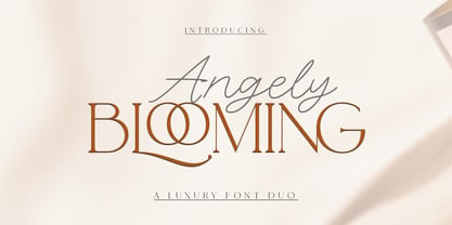 Angely Blooming Font Poster 8