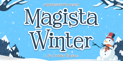 Magista Winter Font Poster 1