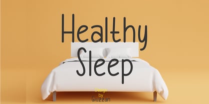 Healthy Sleep Font Poster 1