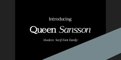 Queen Sansson Font Poster 1