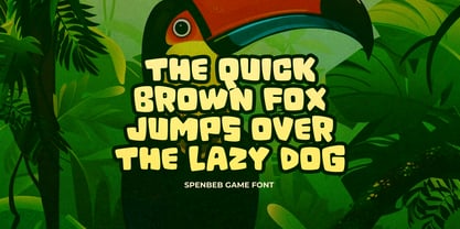 Spenbeb Game Font Poster 2