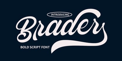 Brader Font Poster 1