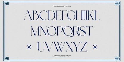 Ultra Monic Modern Serif Fuente Póster 7