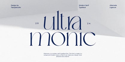 Ultra Monic Modern Serif Police Poster 1