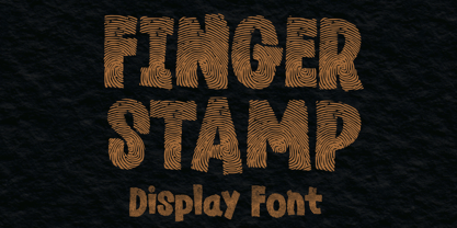 Finger Stamp Font Poster 1