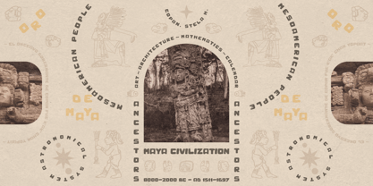 Oro De Maya Font Poster 3