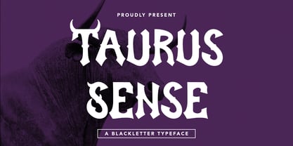 Taurus Sense Font Poster 1